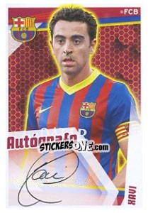 Sticker Xavi (Autografo) - Fc Barcelona 2013-2014 n. 112 - Panini