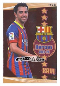 Sticker Xavi - Fc Barcelona 2013-2014 n. 113 - Panini