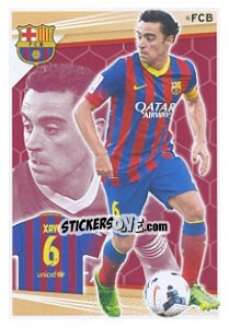 Sticker Xavi Hernández - Fc Barcelona 2013-2014 - Panini