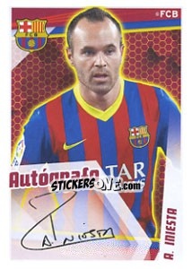 Figurina A. Iniesta (Autografo)