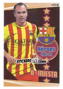 Sticker A. Iniesta - Fc Barcelona 2013-2014 - Panini