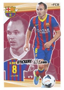 Sticker A. Iniesta - Fc Barcelona 2013-2014 n. 126 - Panini