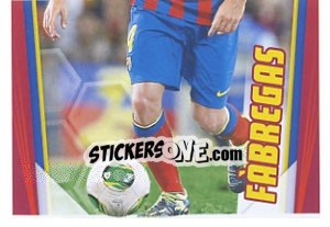 Figurina Fabregas in action - Fc Barcelona 2013-2014 - Panini