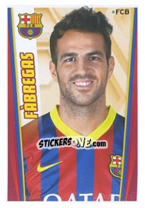 Sticker Fabregas - Fc Barcelona 2013-2014 n. 129 - Panini