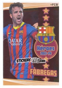 Sticker Fabregas - Fc Barcelona 2013-2014 n. 131 - Panini