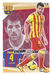 Sticker Fabregas - Fc Barcelona 2013-2014 n. 132 - Panini