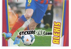 Cromo Alexis Sánchez in action - Fc Barcelona 2013-2014 - Panini