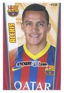Sticker Alexis Sánchez - Fc Barcelona 2013-2014 n. 135 - Panini