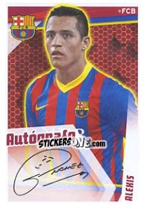 Sticker Alexis Sánchez (Autografo) - Fc Barcelona 2013-2014 - Panini