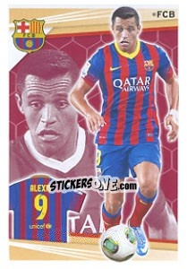 Sticker Alexis Sánchez - Fc Barcelona 2013-2014 - Panini