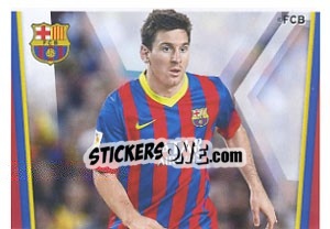 Cromo Messi in action - Fc Barcelona 2013-2014 - Panini