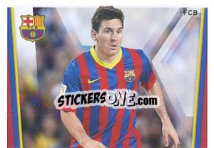 Sticker Messi in action - Fc Barcelona 2013-2014 n. 139 - Panini