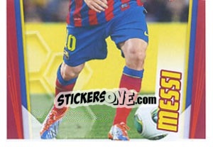 Figurina Messi in action - Fc Barcelona 2013-2014 - Panini