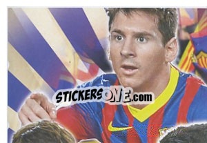 Sticker Messi, corazόn blaugrana - Fc Barcelona 2013-2014 - Panini