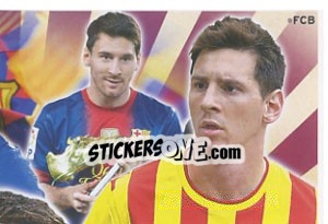 Cromo Messi, corazόn blaugrana