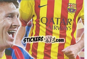 Sticker Messi, corazόn blaugrana