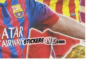 Sticker Messi, corazόn blaugrana