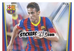 Figurina Neymar Jr in action - Fc Barcelona 2013-2014 - Panini