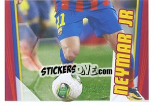 Figurina Neymar Jr in action - Fc Barcelona 2013-2014 - Panini