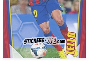 Sticker Tello in action - Fc Barcelona 2013-2014 - Panini