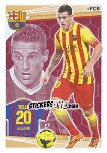 Sticker Cristian Tello - Fc Barcelona 2013-2014 n. 162 - Panini