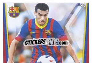 Cromo Pedro in action - Fc Barcelona 2013-2014 - Panini