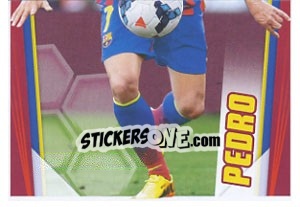 Sticker Pedro in action - Fc Barcelona 2013-2014 - Panini