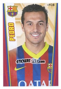 Sticker Pedro Rodríguez - Fc Barcelona 2013-2014 n. 165 - Panini