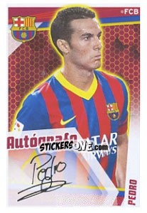 Sticker Pedro (Autografo) - Fc Barcelona 2013-2014 n. 166 - Panini