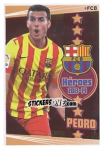 Sticker Pedro Rodríguez - Fc Barcelona 2013-2014 n. 167 - Panini