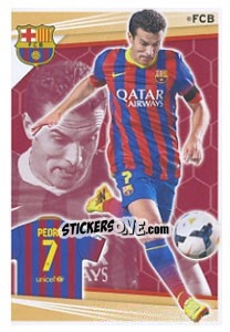 Sticker Pedro Rodríguez - Fc Barcelona 2013-2014 n. 168 - Panini