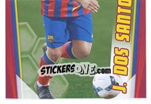 Cromo Jonathan Dos Santos in action - Fc Barcelona 2013-2014 - Panini