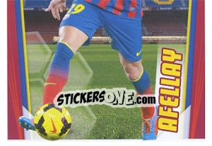 Sticker Afellay in action - Fc Barcelona 2013-2014 - Panini