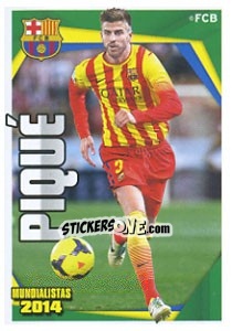 Sticker Pique - Fc Barcelona 2013-2014 n. 188 - Panini
