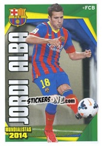 Sticker Jordi Alba - Fc Barcelona 2013-2014 n. 189 - Panini
