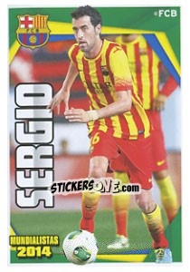 Sticker Sergio Busquets - Fc Barcelona 2013-2014 n. 190 - Panini