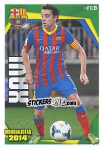 Sticker Xavi Hernández - Fc Barcelona 2013-2014 n. 191 - Panini