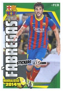Sticker Fabregas - Fc Barcelona 2013-2014 n. 193 - Panini