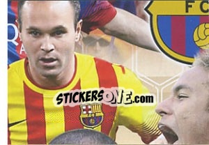 Sticker Poster - Fc Barcelona 2013-2014 - Panini