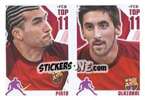 Sticker Pinto / Olazabal - Fc Barcelona 2013-2014 n. B - Panini