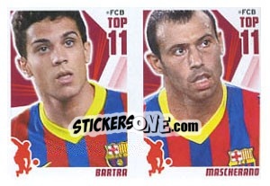 Sticker Bartra / Javier Mascherano - Fc Barcelona 2013-2014 n. E - Panini