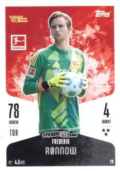 Cromo Frederik Rønnow - German Fussball Bundesliga 2024-2025. Match Attax
 n. 20 - Topps