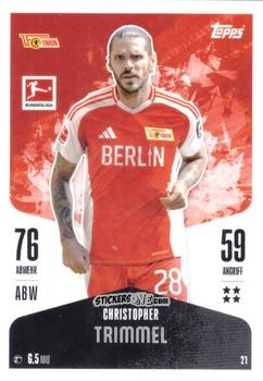 Cromo Christopher Trimmel - German Fussball Bundesliga 2024-2025. Match Attax
 n. 21 - Topps
