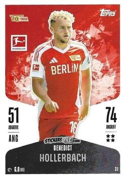 Cromo Benedict Hollerbach - German Fussball Bundesliga 2024-2025. Match Attax
 n. 31 - Topps