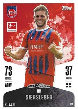 Cromo Tim Siersleben - German Fussball Bundesliga 2024-2025. Match Attax
 n. 130 - Topps