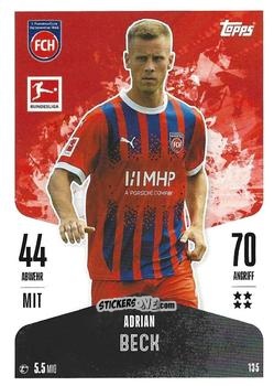 Cromo Adrian Beck - German Fussball Bundesliga 2024-2025. Match Attax
 n. 135 - Topps