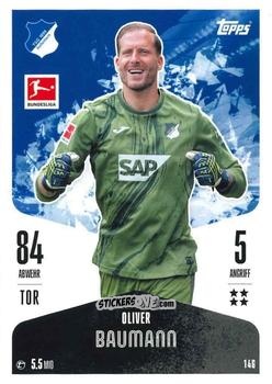 Figurina Oliver Baumann - German Fussball Bundesliga 2024-2025. Match Attax
 n. 146 - Topps