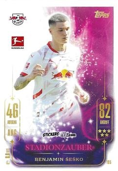 Cromo Benjamin Šeško - German Fussball Bundesliga 2024-2025. Match Attax
 n. 195 - Topps