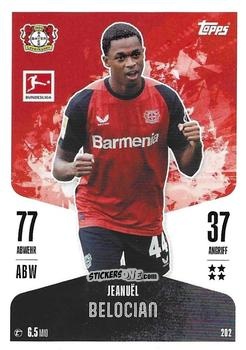 Figurina Jeanuël Belocian - German Fussball Bundesliga 2024-2025. Match Attax
 n. 202 - Topps