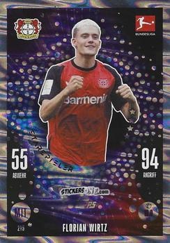 Figurina Florian Wirtz - German Fussball Bundesliga 2024-2025. Match Attax
 n. 215 - Topps